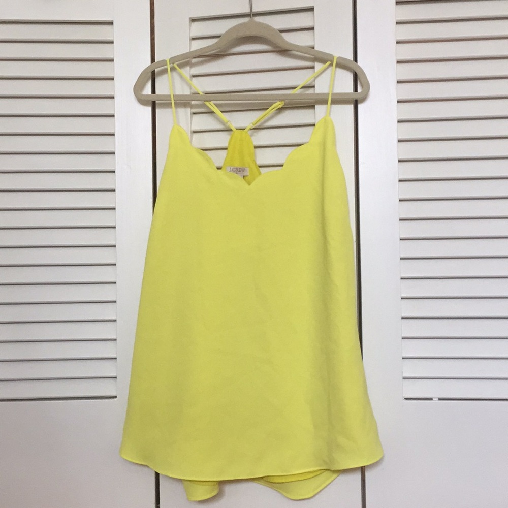 J.crew yellow blouse